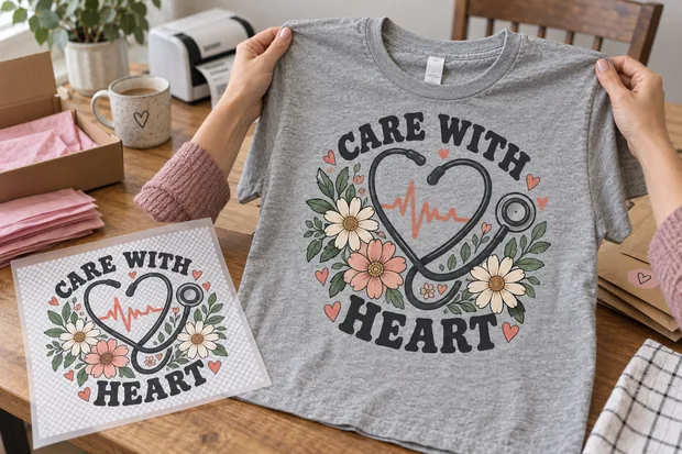 Craftify Ink design printed on a shirt